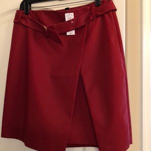 White House Black Market burgundy skirt.